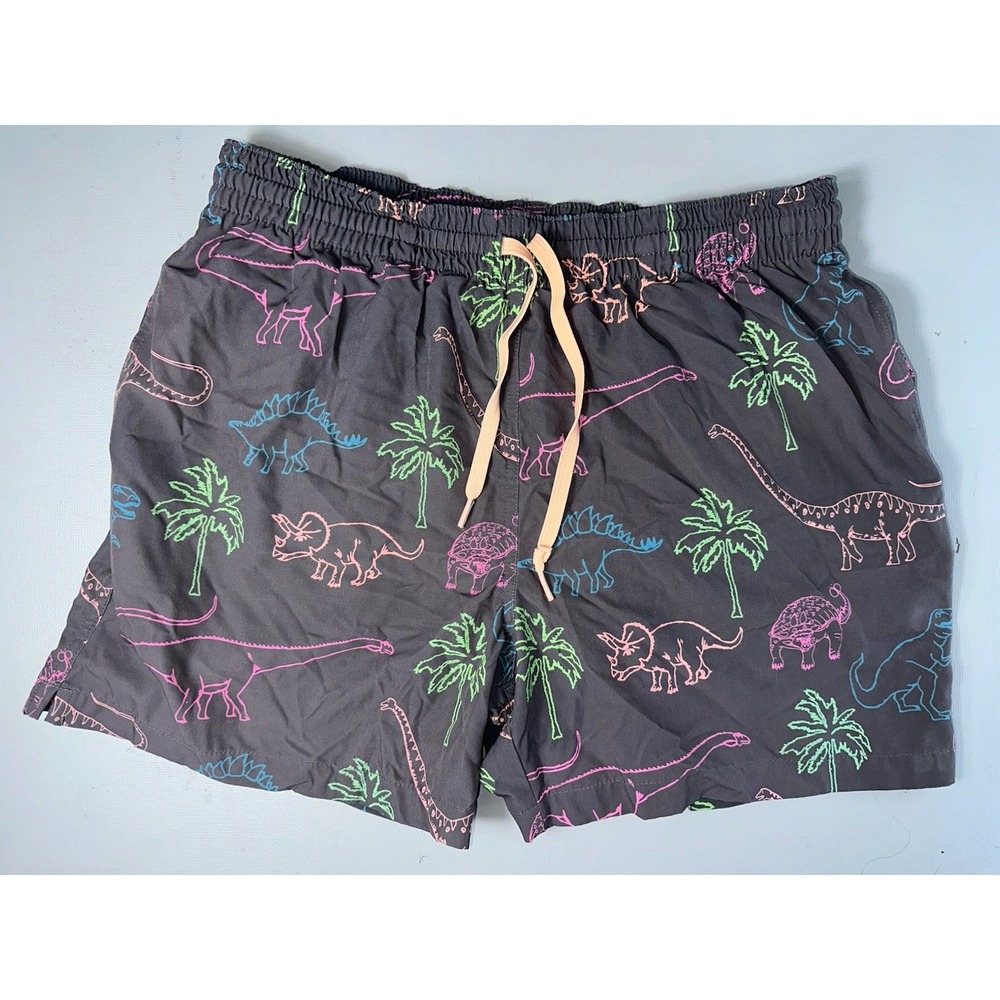 Chubbies Swim Trunks 5" Men's Medium Lined Pastel Dinosaurs Print - Picture 3 of 7